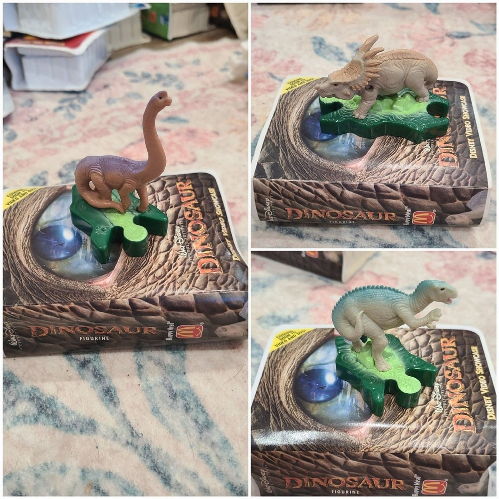 2000 Disney Dinosaur movie toys from McDonald's Happy Meals